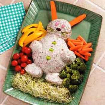 Салат "Новогодний кролик"