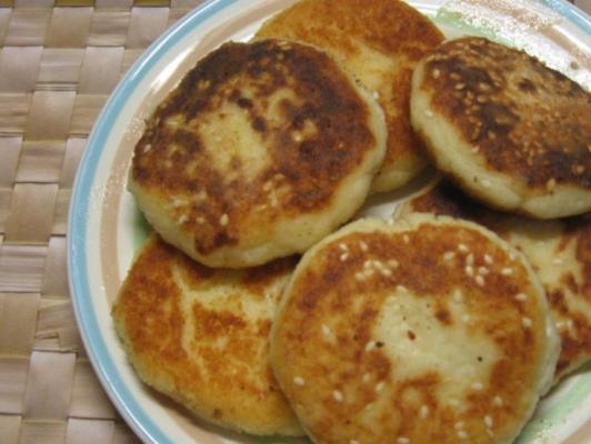 Манные биточки с кисельком