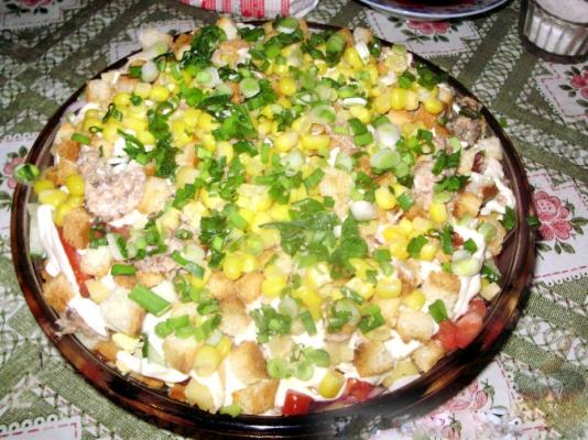 Слоеный салат "Мозаика"