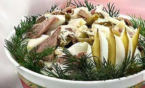 Салат русь с потрошками