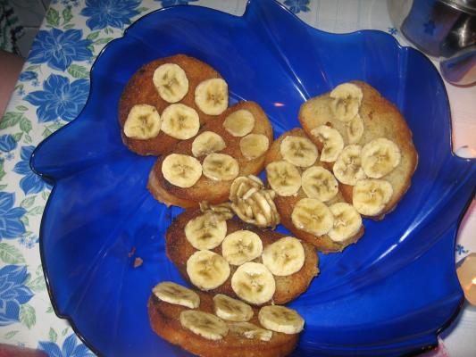 Тосты с бананом
