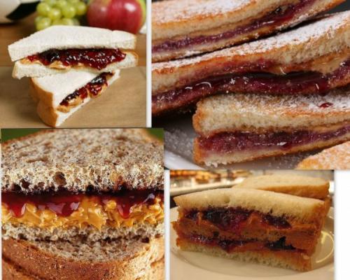 The peanut butter and jelly sandwich (PB&J)